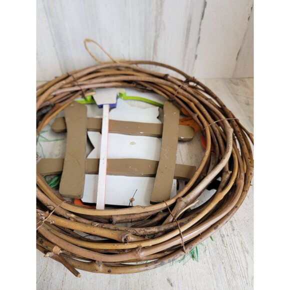 Vintage cat wreath Halloween welcome hanging home decor - Picture 11 of 11